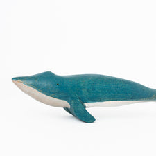 "Barry Blue Whale" Wooden Animal Toy (Handmade in Canada)