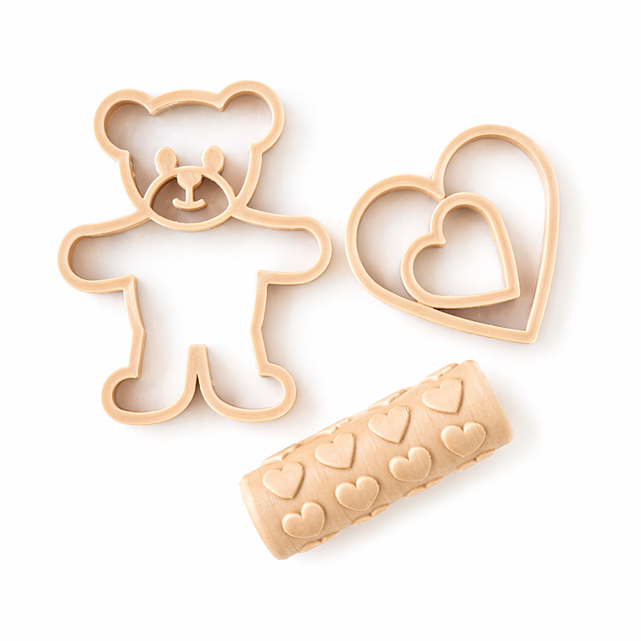 Valentine Eco Cutter Playdough Set