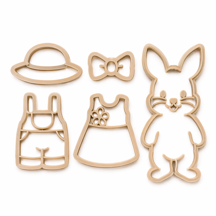 Bunny Dress-Up Eco-Cutter Playdough Set