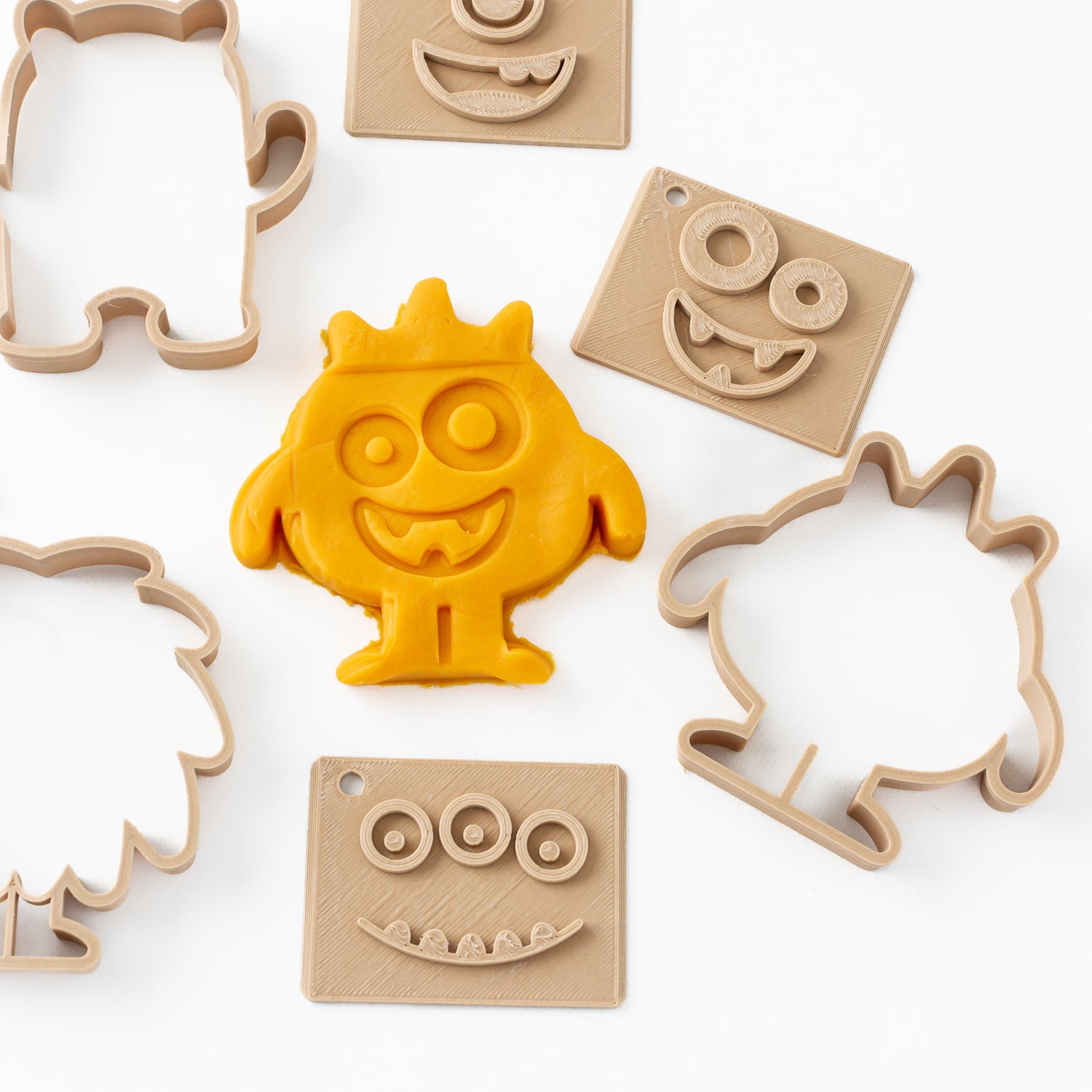 Halloween Monster Eco Playdough Stamp Set (without handle)