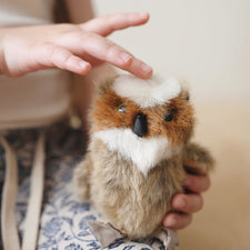 Mini Great Horned Owl Finger Puppet