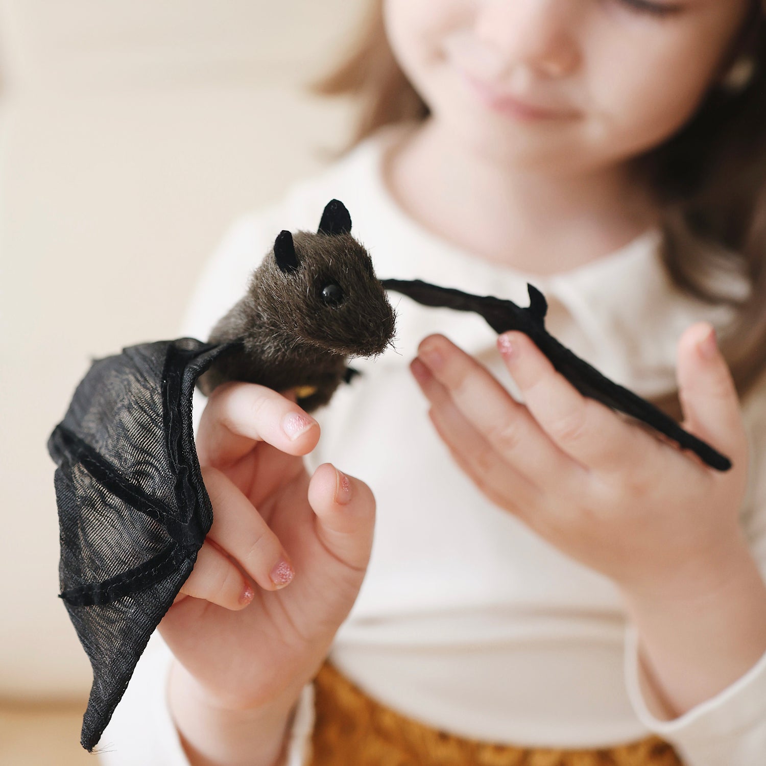 Folkmanis Mini Bat Finger Puppet | The Playful Peacock