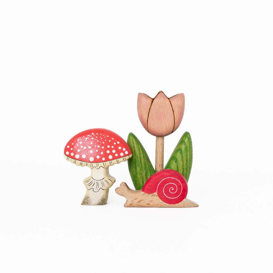Fly Agaric Mushroom | Wooden Toy Figurine