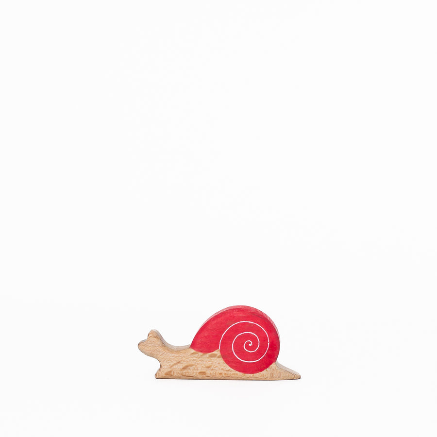 Handmade Wooden Snail Figure by Wooden Caterpillar
