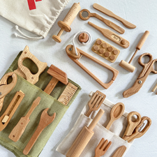 Handmade Wooden Kitchen Tool Set
