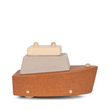 Wooden Rolling Boats (Set of 2) by Konges Sløjd