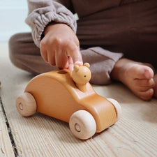 Wooden Teddies Pop-Up Car by Konges Sløjd