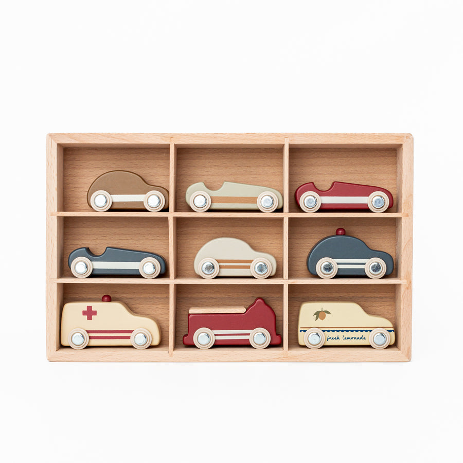 Wooden Mini Car Set by Konges Sløjd
