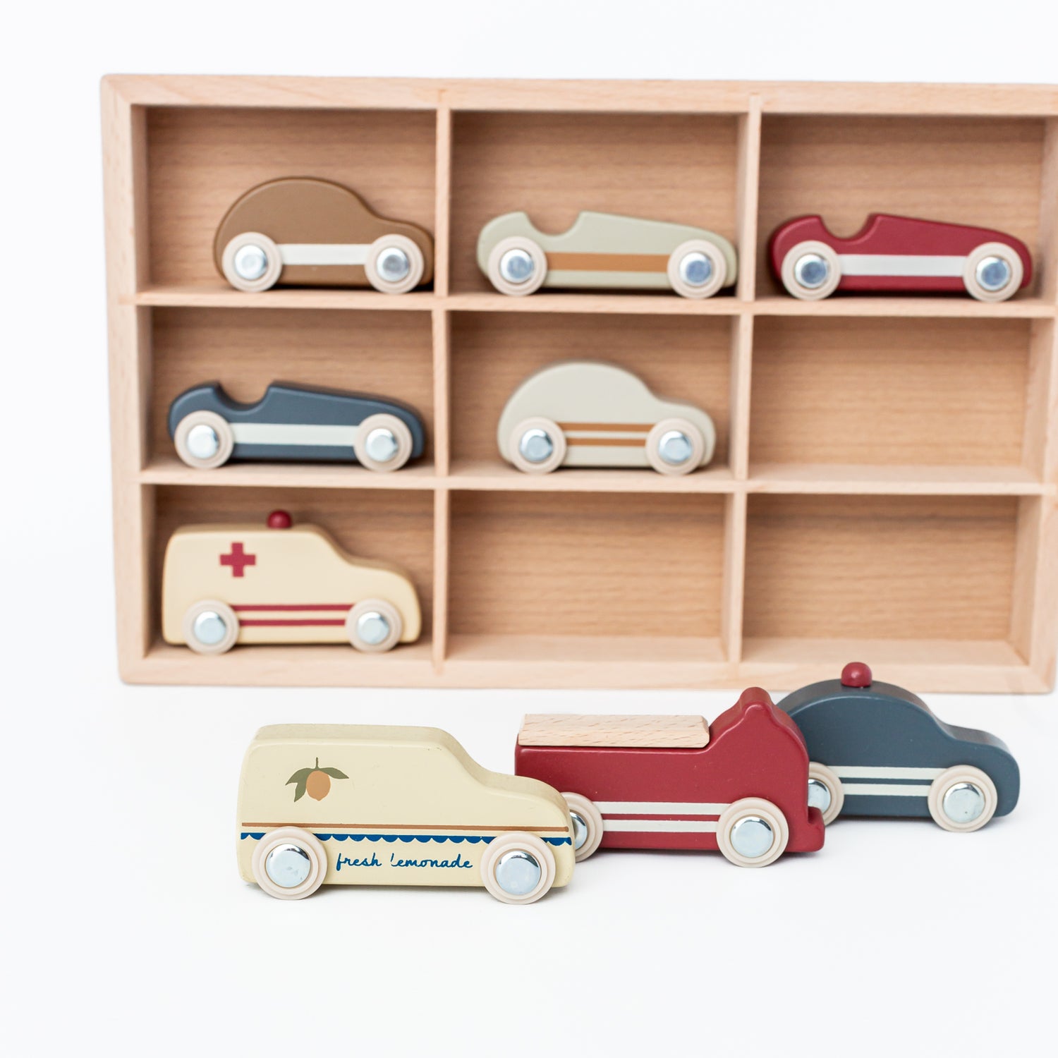 Wooden Mini Car Set by Konges Sløjd