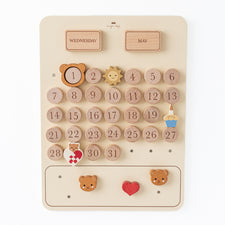 Wooden Magnetic Calendar (UNBOXED) by Konges Sløjd