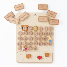 Wooden Magnetic Calendar (UNBOXED) by Konges Sløjd