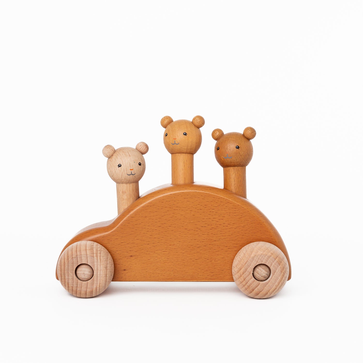 Wooden Teddies Pop-Up Car by Konges Sløjd