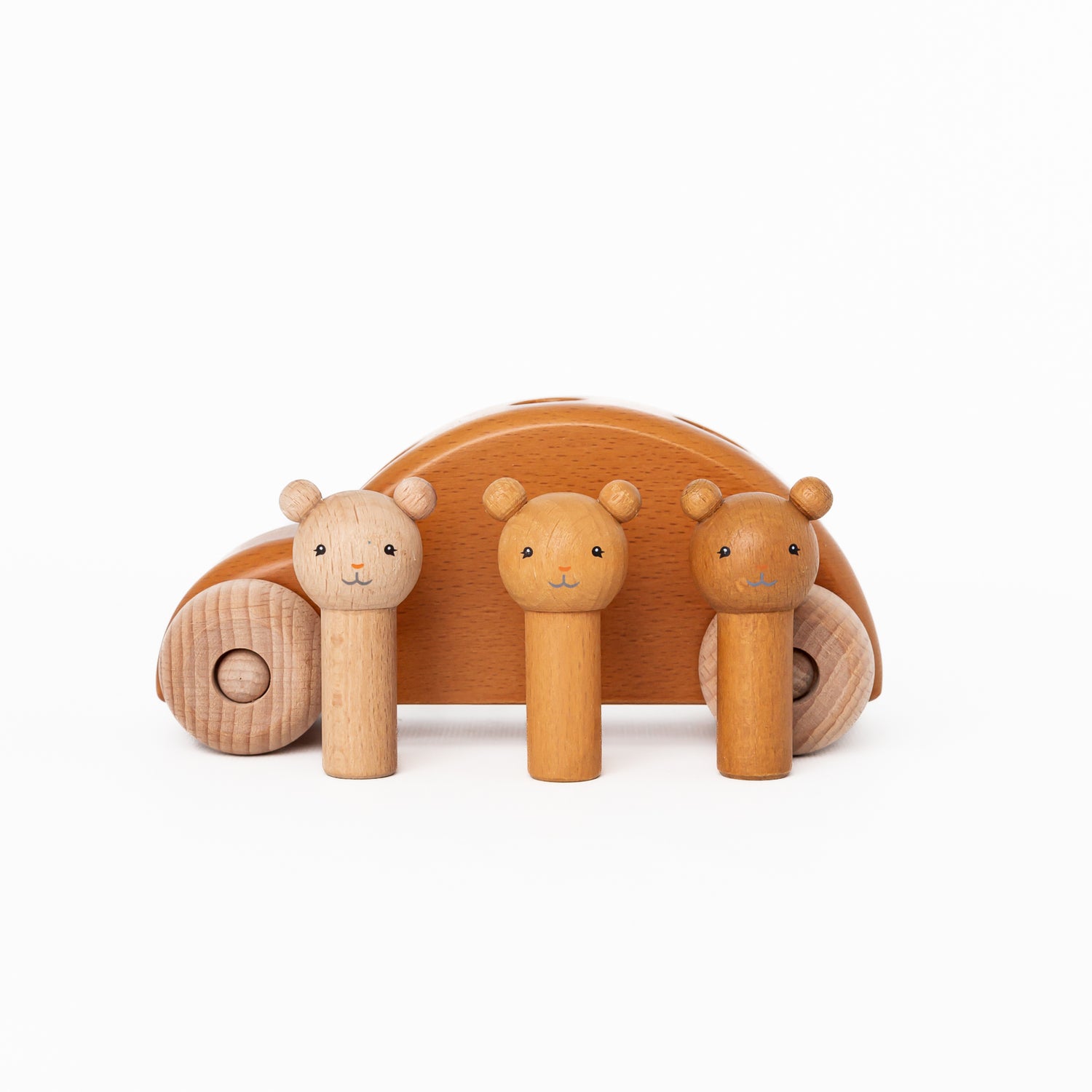 Wooden Teddies Pop-Up Car by Konges Sløjd