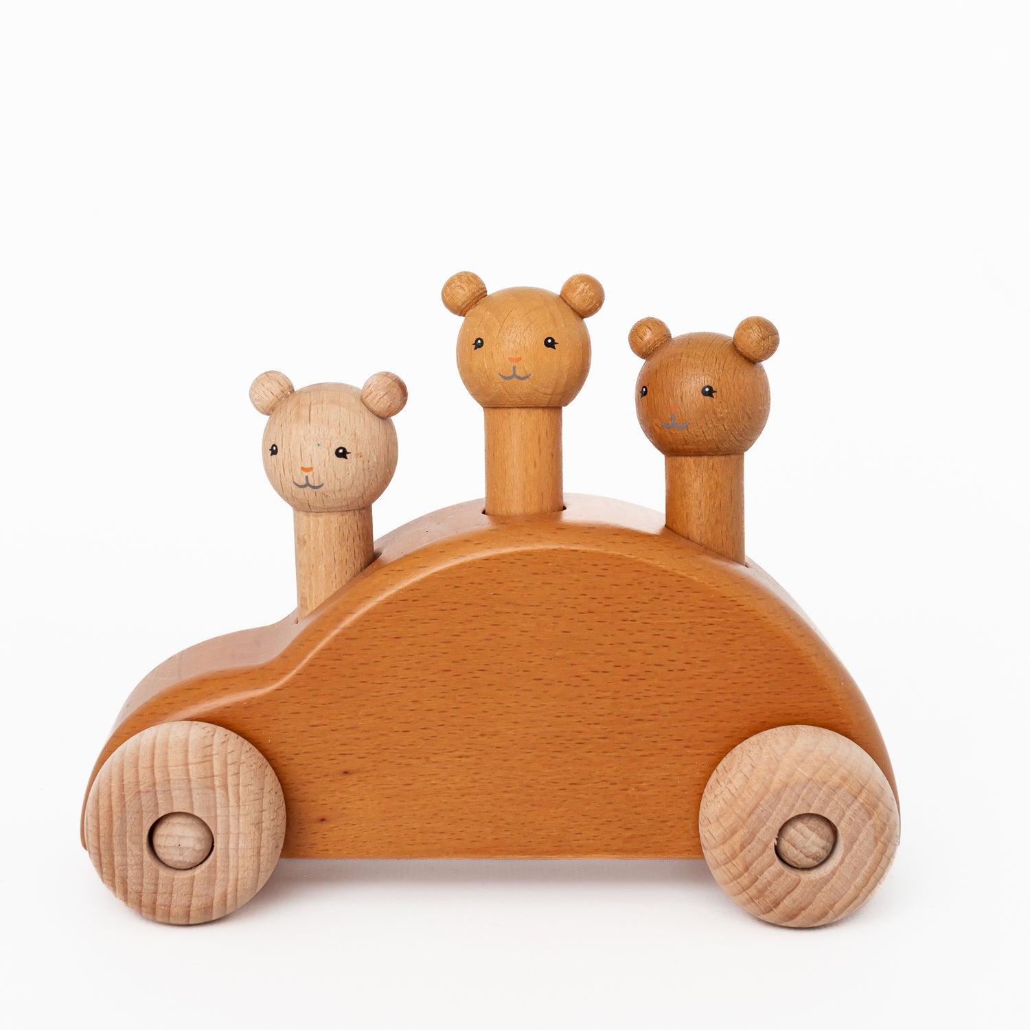 Wooden Teddies Pop-Up Car by Konges Sløjd