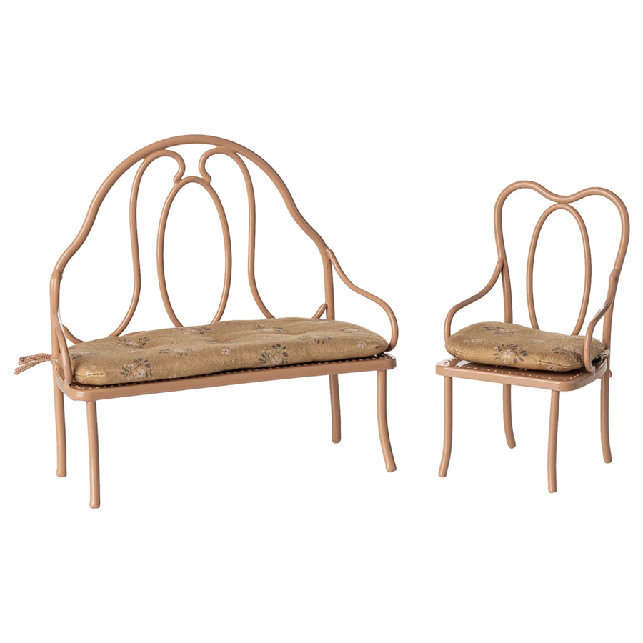 Maileg Vintage Chair, Dark Powder (Mini)