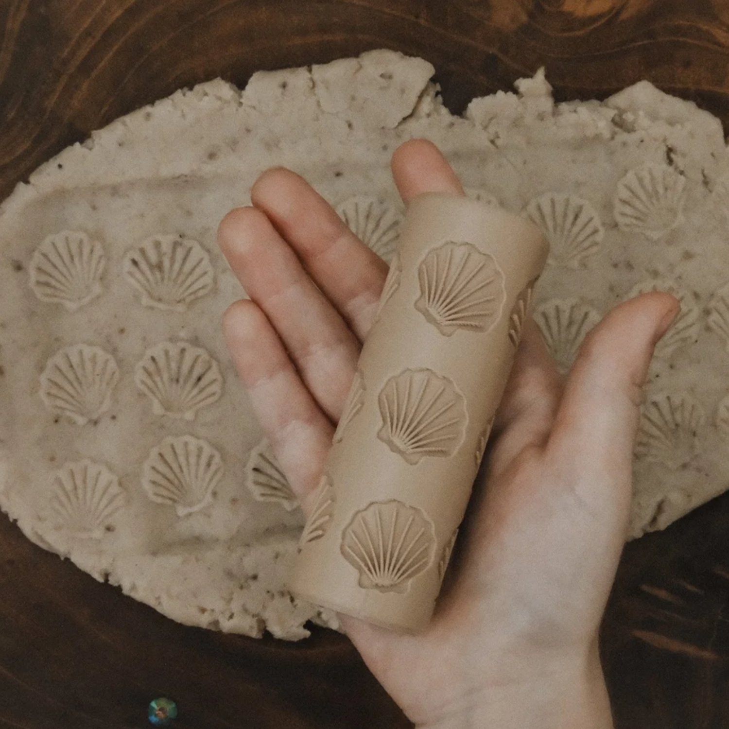 Eco Playdough Roller (Seashell)