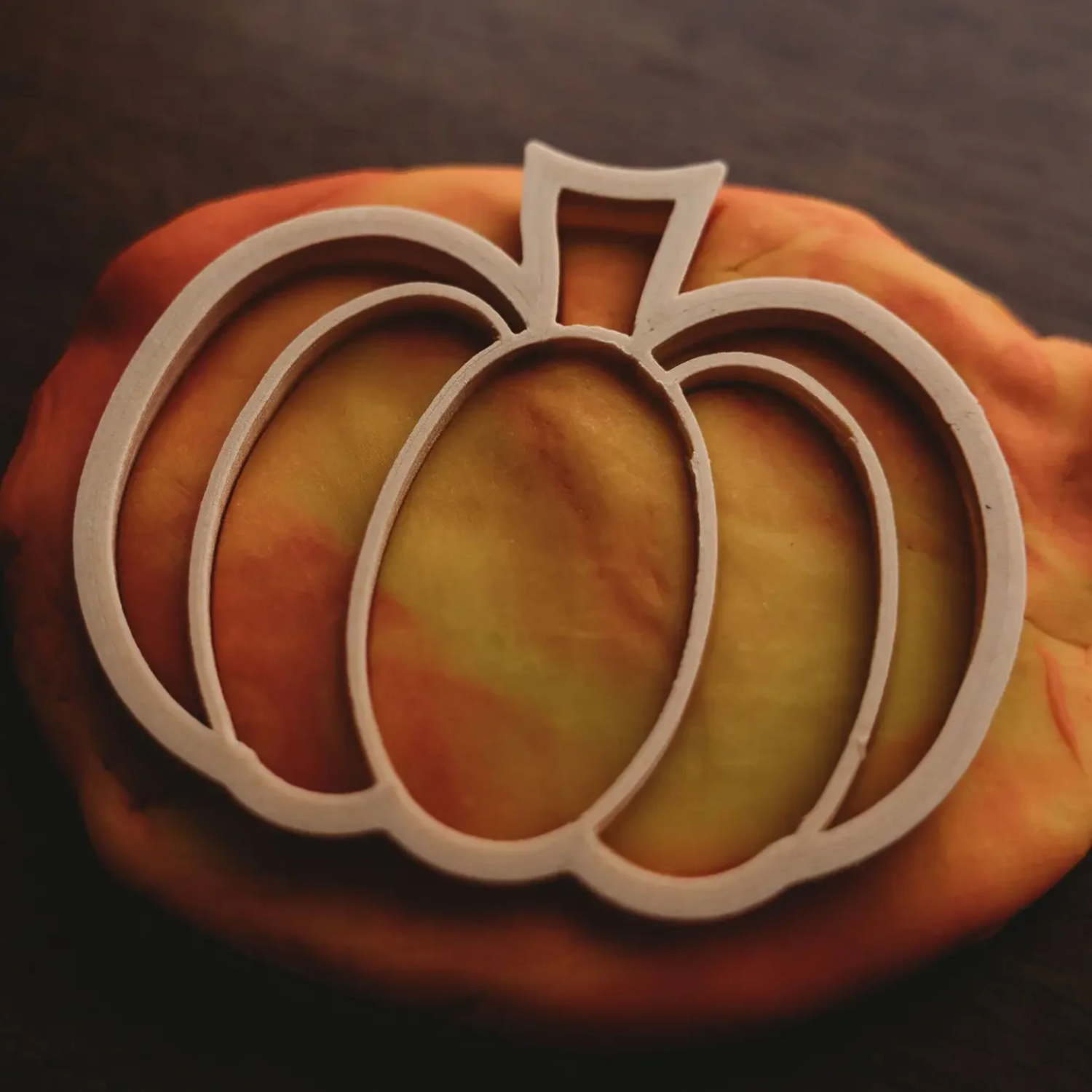 Halloween Jack-o'-Lantern Eco Playdough Stamp Set (with handle)