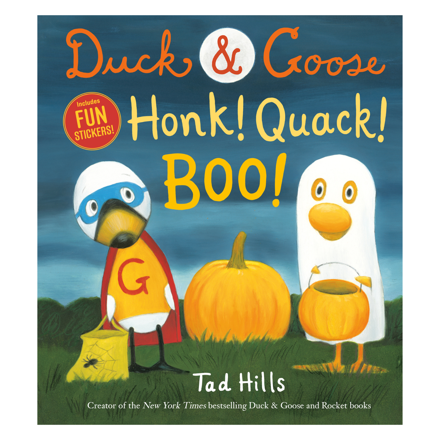 Duck & Goose, Honk! Quack! Boo!: A Halloween Story with Fun Stickers | Hardcover