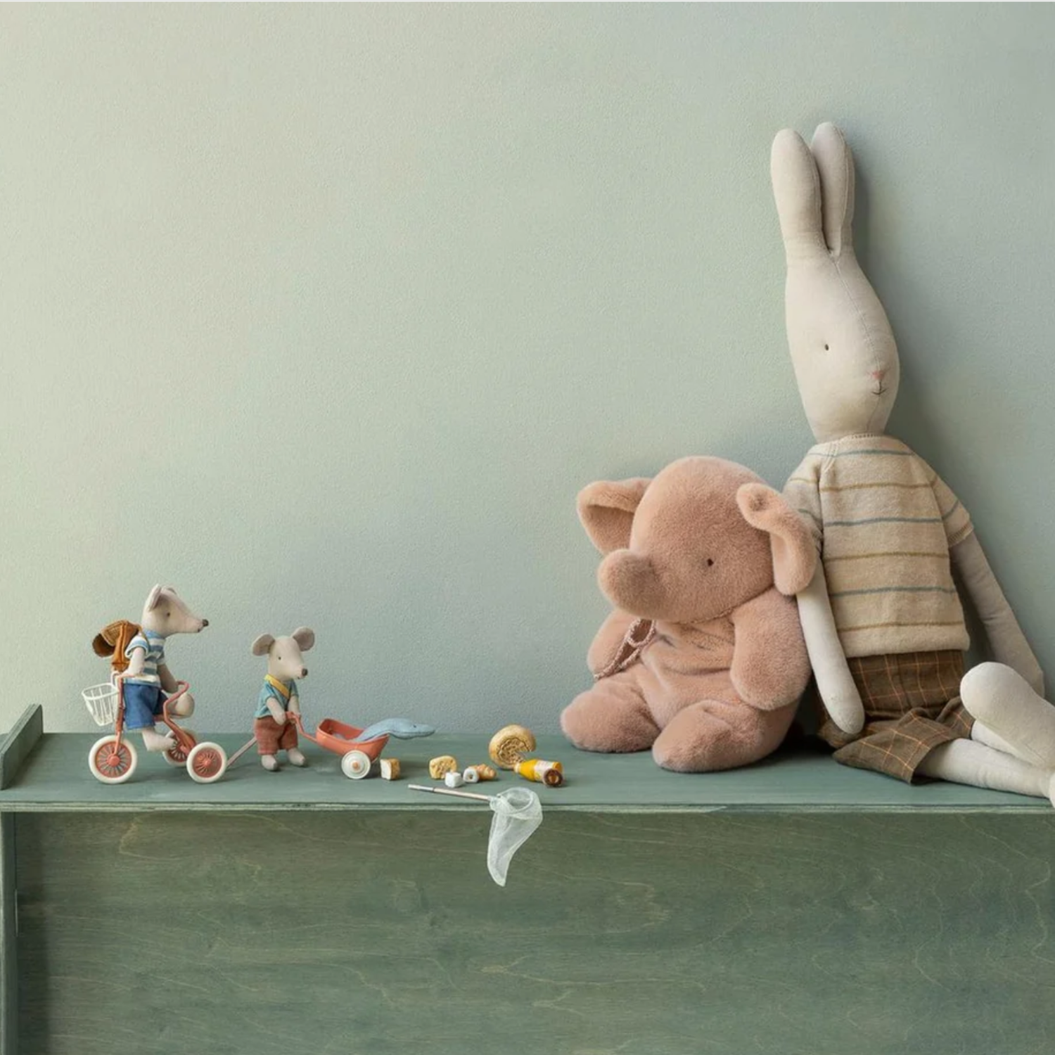 Maileg Plush Elephant - Vintage Rose (Medium)