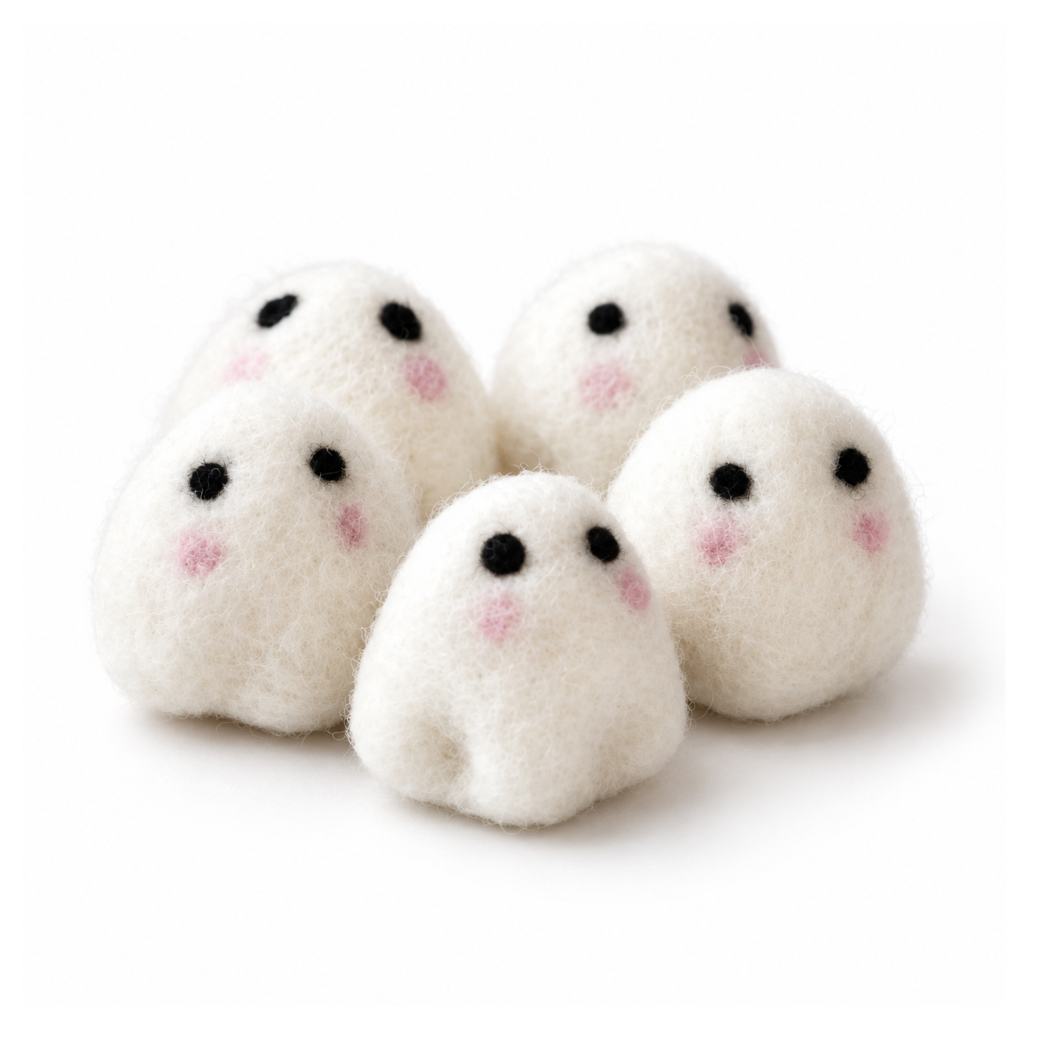 Felt Cute Ghosts Loose Parts (5 pcs)