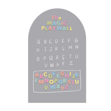 Magic Playwall - Arch Magnetic Wall Decal (Stone Grey)