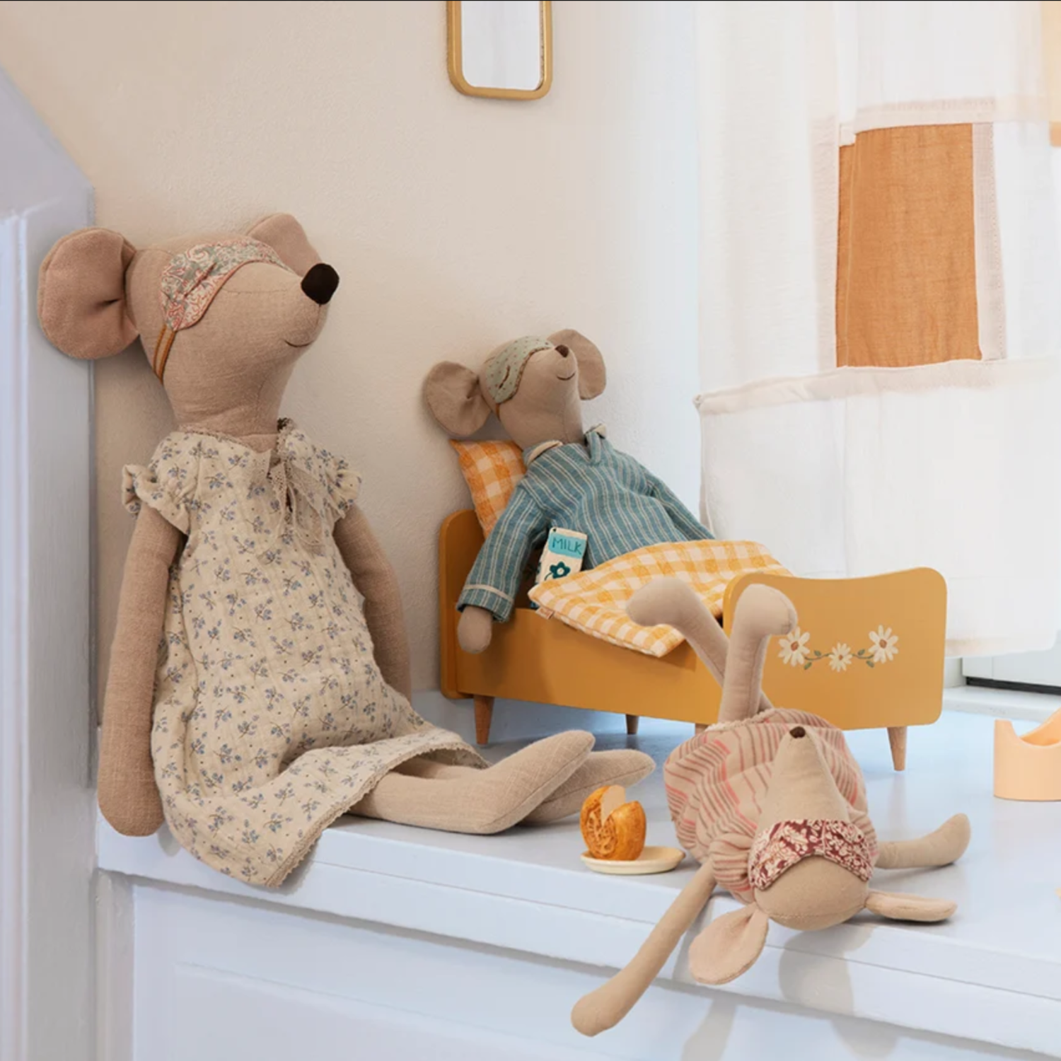 Maileg Mouse in Pajamas (MEDIUM - Boy)