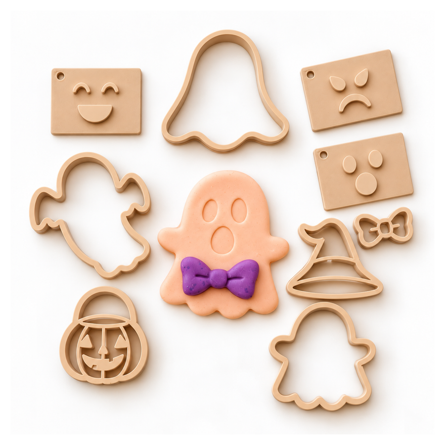 Halloween Ghost Eco Stamp and Cutter Playdough Set