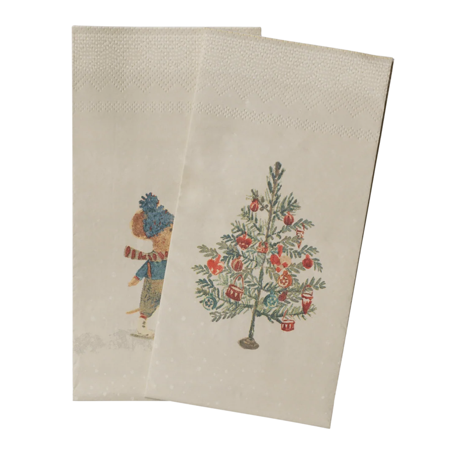 Maileg Small Napkins - Christmas Mice (Set of 20)