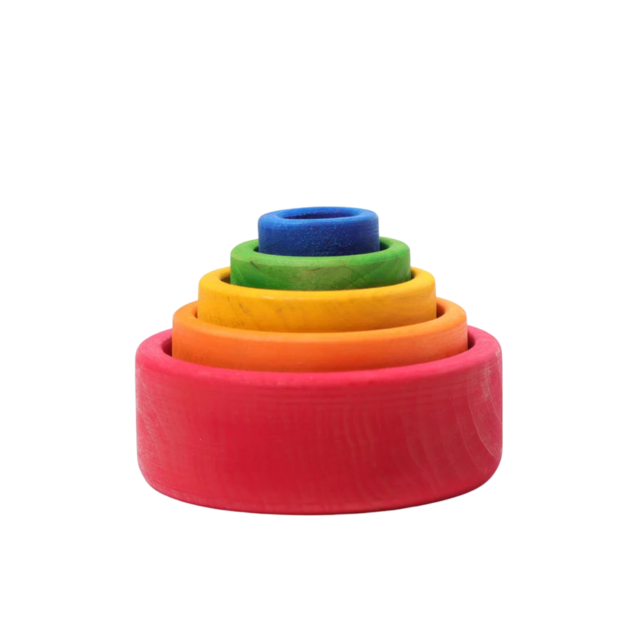 Grimm's Stacking Bowls (Red)