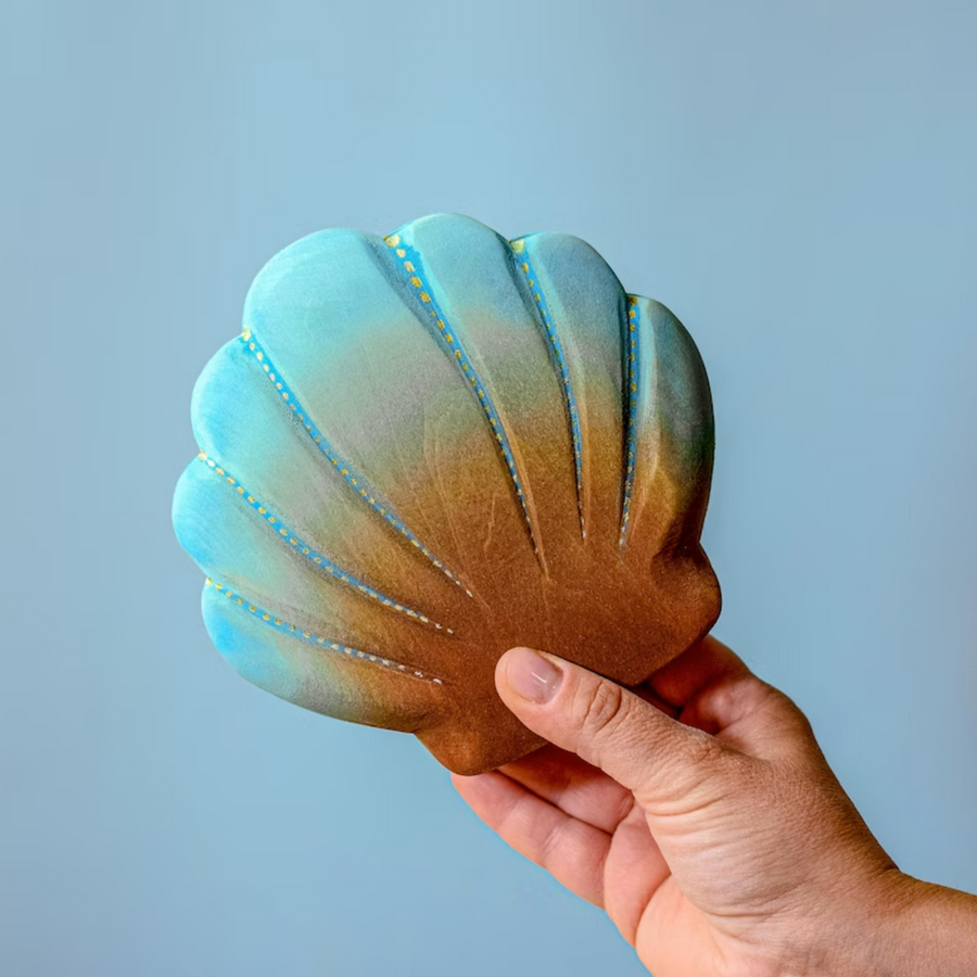 Wooden Shell with Pearl