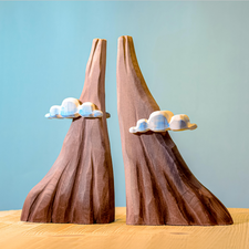 Bumbu Toys Wooden Volcano, Clouds & Lava