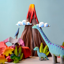Volcano, Clouds & Lava | Wooden Toy