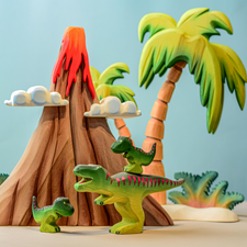 Volcano, Clouds & Lava | Wooden Toy