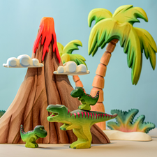 Bumbu Toys Wooden Volcano, Clouds & Lava