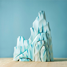 Bumbu Toys Wooden Icy Cliff and Penguin Set