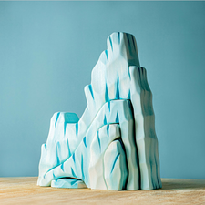 Bumbu Toys Wooden Icy Cliff and Penguin Set