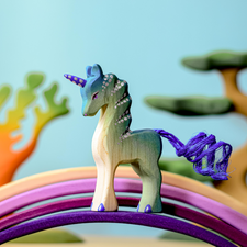 Baby Unicorn (Blue & Green) | Wooden Toy