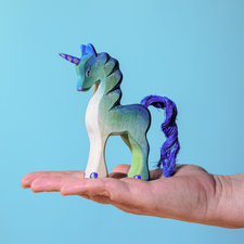 Baby Unicorn (Blue & Green) | Wooden Toy