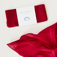 Sarah's Silks MINI Playsilk (Cranberry)