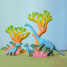 Bumbu Toys Wooden Baby Brontosaurus Dinosaur