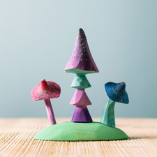 Bumbu Toys Wooden Magic Mushroom Set