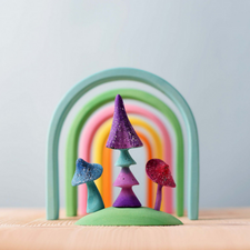 Bumbu Toys Wooden Magic Mushroom Set