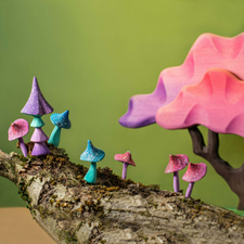 Bumbu Toys Wooden Magic Mushroom Set