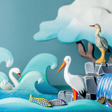 Bumbu Toys Wooden Water Waves