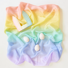 Silk Bunny Ears (Soft Rainbow)