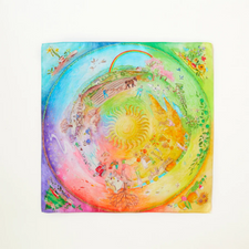 Sarah's Silks Around the Year on the Farm Playsilk (MINI)