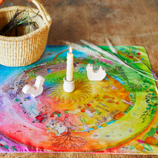 Sarah's Silks Around the Year on the Farm Playsilk (MINI)