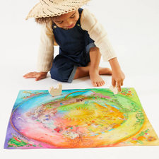 Sarah's Silks Around the Year on the Farm Playsilk (MINI)