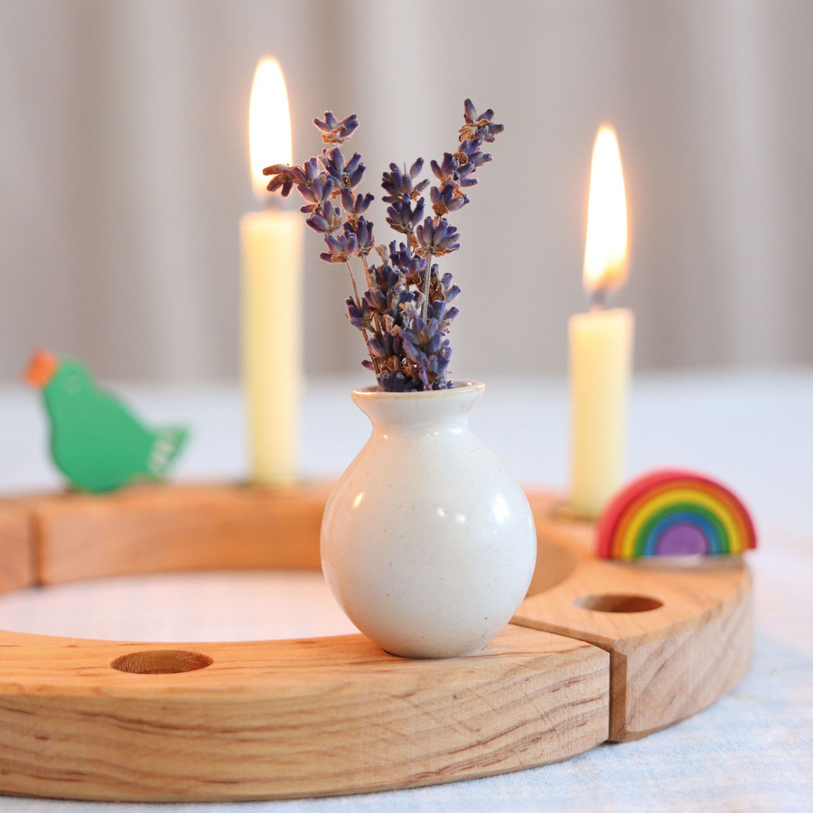 Grimm's Celebration Ring Deco Vase (White)