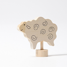Grimm's Celebration Ring Deco Standing Sheep